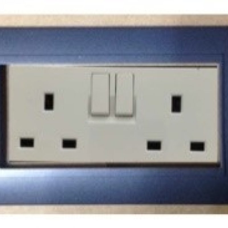 G-406-P - 13A  2GANG  SWITCH SOCKET 