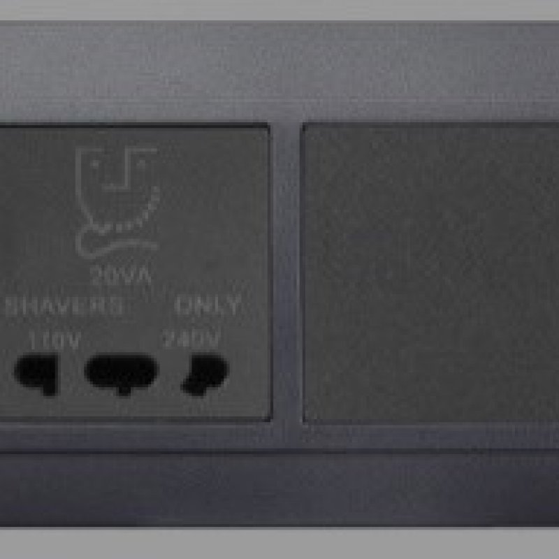 DS-058-P - SHAVER SOCKET + 13A SWITCH SOCKET  