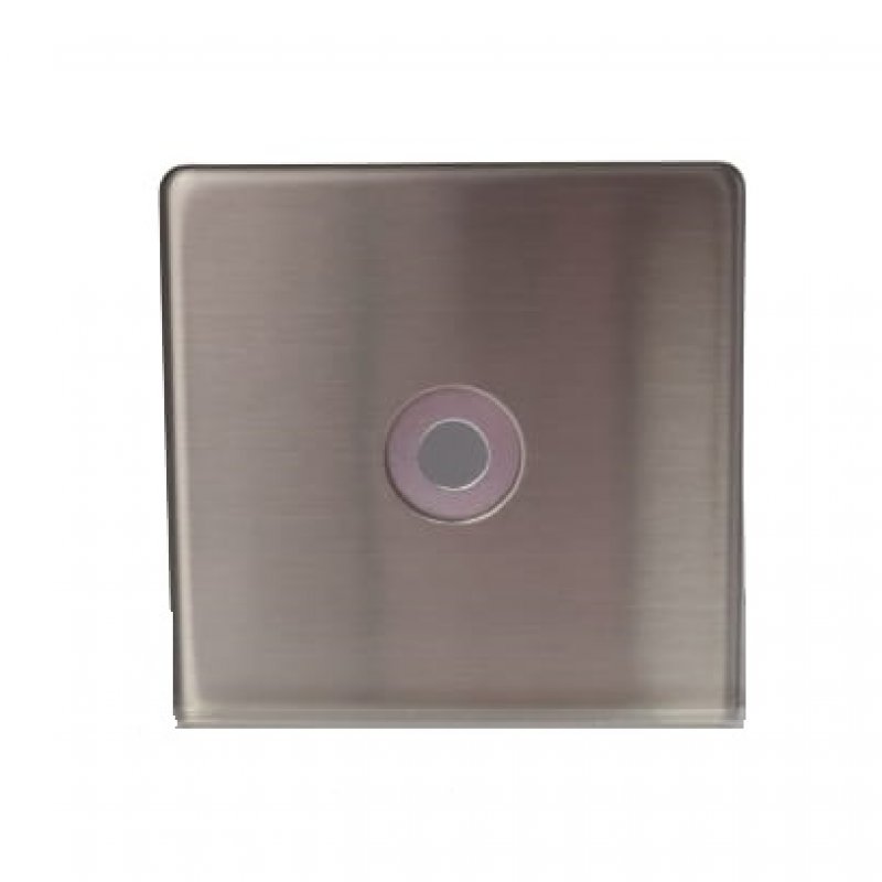 AC401H1 1GANG BLANK PLATE 1HOLE CHROME