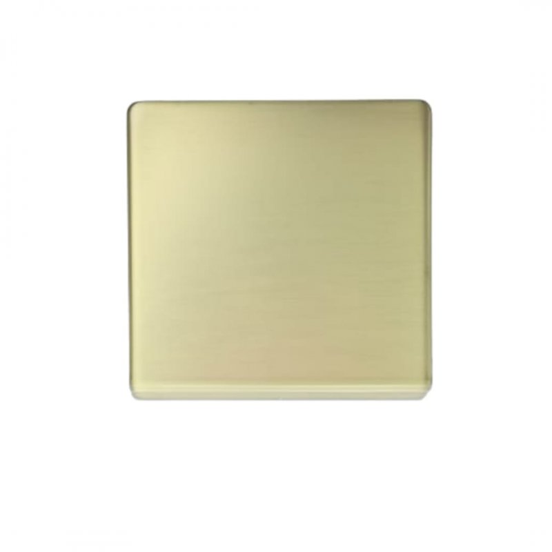 A401 - 1GANG BLANK PLATE GOLD