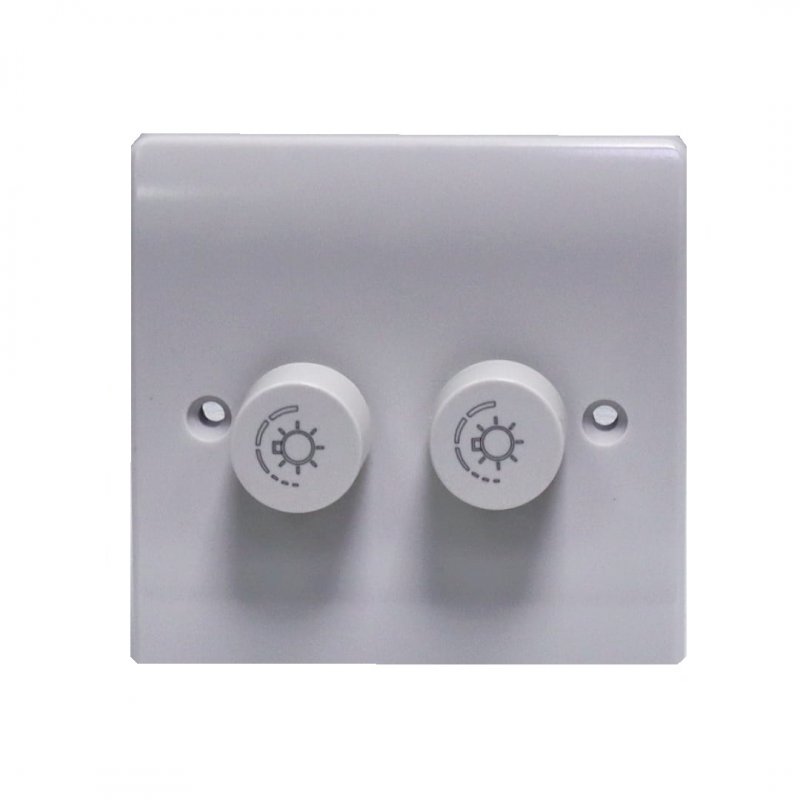 2X1000DMW - 2 GANG 1000W DIMMER WHITE