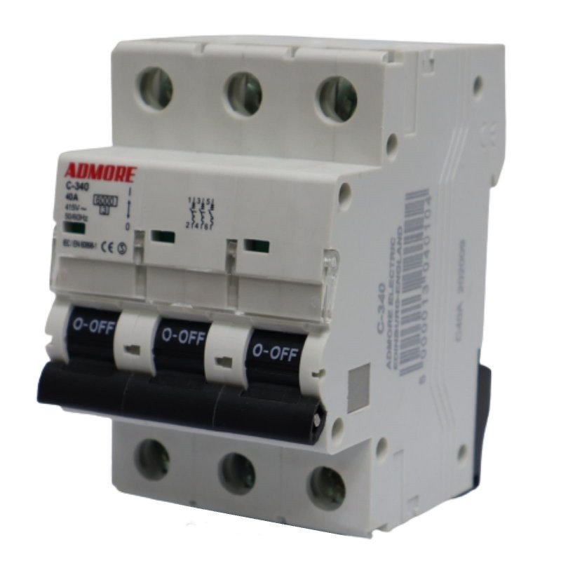 C-340 - 40A TP MCB (DIN RAIL TYPE)