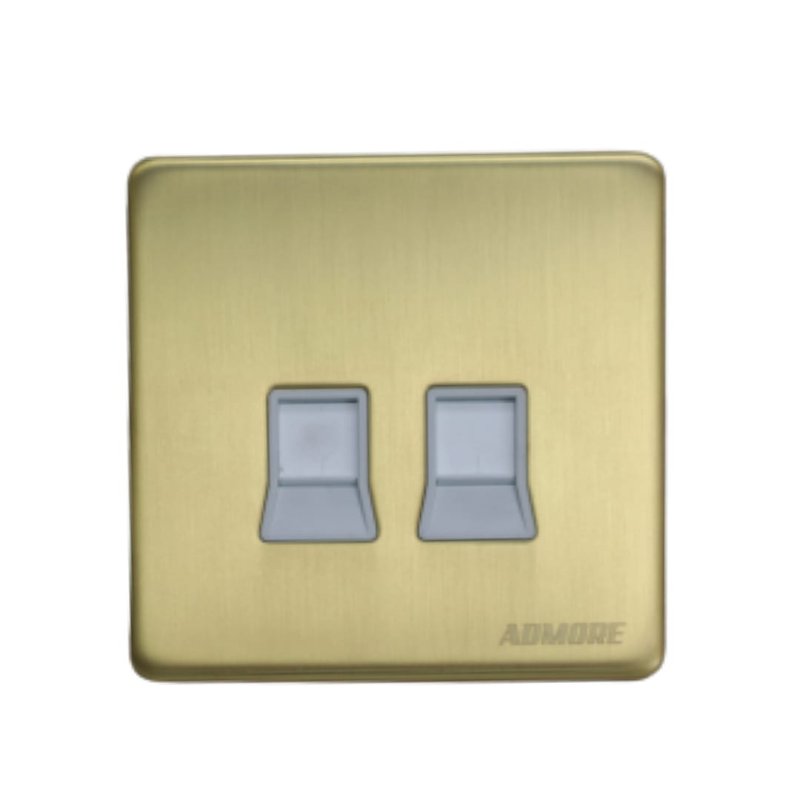 A4150 - RJ45 2 GANG DATA SOCKET(CAT-6) GOLD