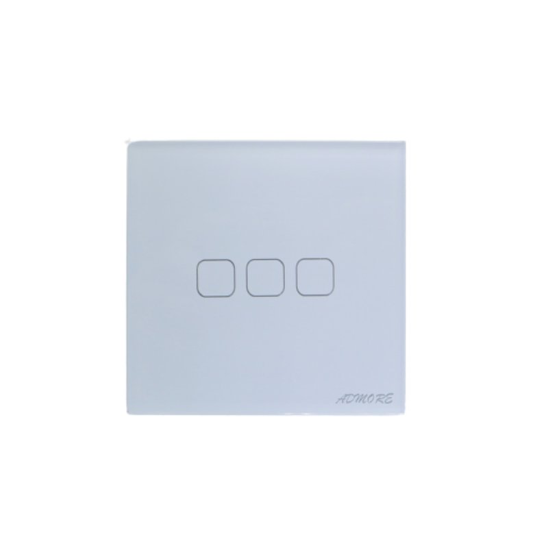 SSW-03W - 3 GANG WIFI TOUCH SWITCH WHITE