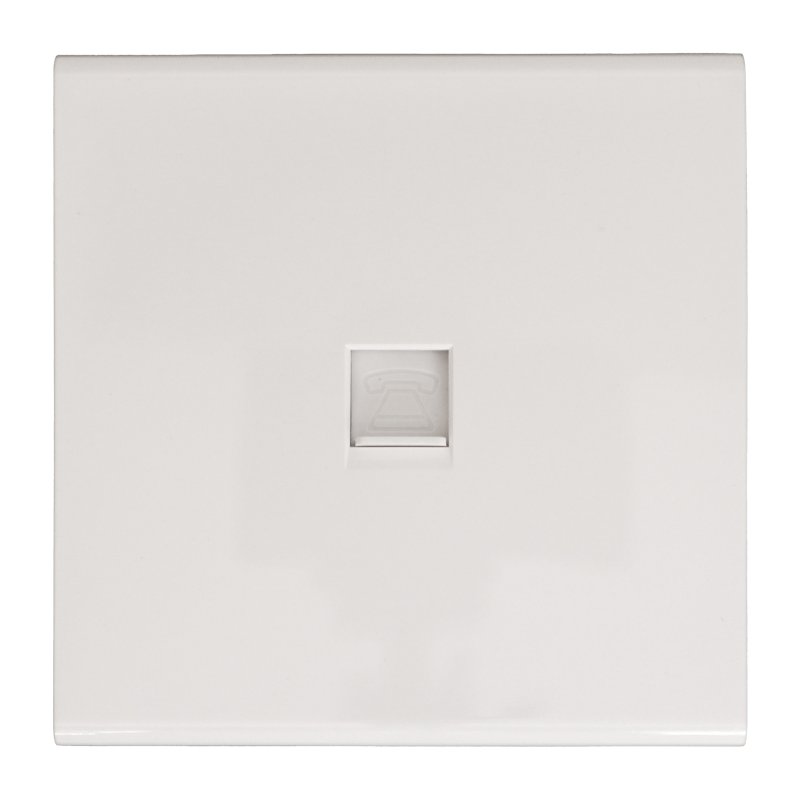 APW438 - TELEPHONE SOCKET 1GANG SECONDARY PREMIER PLUS WHITE ADMORE