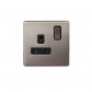 AC405 13A 1GANG SWITCH SOCKET CHROME