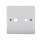 VZ1H2 1GANG BLANK PLATE 2 HOLE WHITE