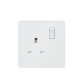 13A 1GANG SWITCH SOCKET PC  WHITE 