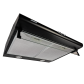 Admore 60cm Black Kitchen Hood | 3 Speed Switches | LED Lamps | Metal grills