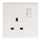 APW405-13A 1 GANG SWITCH SOCKET PREMIER PLUS WHITE ADMORE