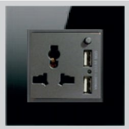 G-430U-MS - 13A MULTI FUNCTION SWITCH SOCKET + TWIN USB CHARGER