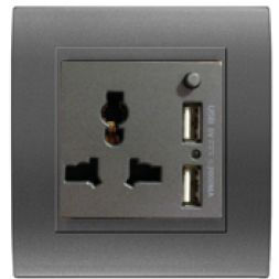 G-430U-P - 13A MULTI FUNCTION SWITCH SOCKET + TWIN USB CHARGER