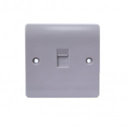 VZ0052 - RJ11 1GANG TELEPHONE SOCKET WHITE