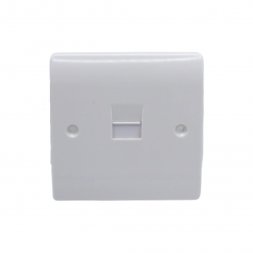 VZ0063 - RJ11 1GANG TELEPHONE SOCKET WHITE