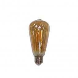 ST64 - 4W FILAMENT AMBER 100/lm