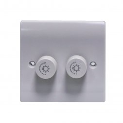 2X250DMW - 2 GANG 250W FAN DIMMER WHITE