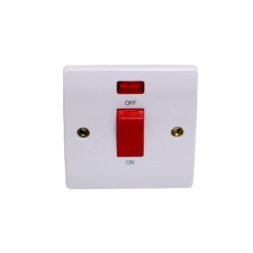 VK0024 - 20A DP SWITCH W/NEON WHITE