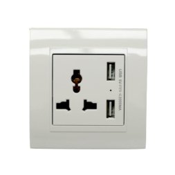 W-430U - 13A Multi Function Switch Socket + Twin Usb Charger