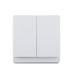 2GANG 1WAY SWITCH PC WHITE ADMORE