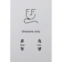 SHAVER SOCKET PC WHITE 